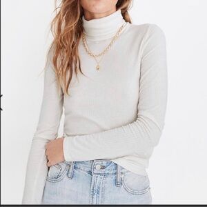 Madewell Fine Ribbed Turtleneck Top